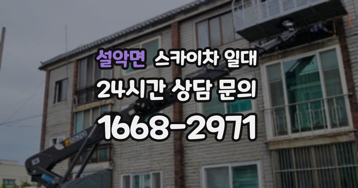 설악면 스카이차 일대