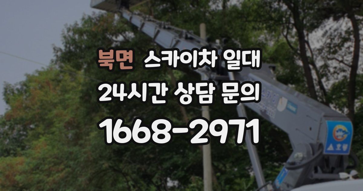 북면 스카이차 일대