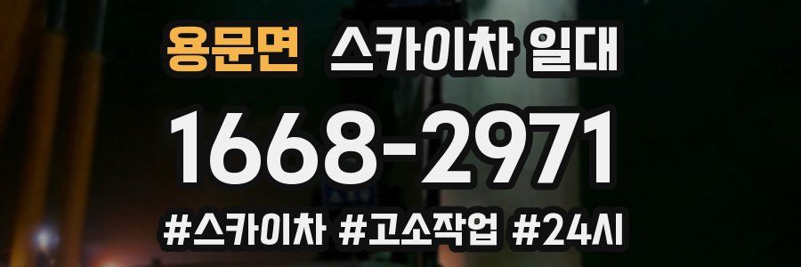 용문면 스카이차 일대