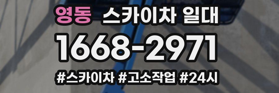 영동 스카이차 일대