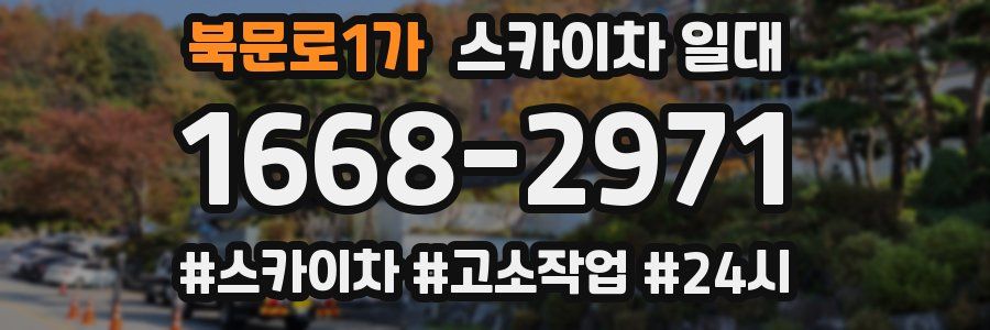 북문로1가 스카이차 일대
