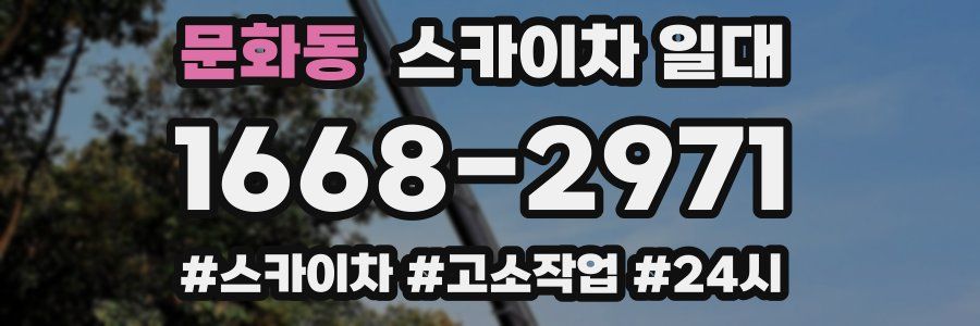 문화동 스카이차 일대