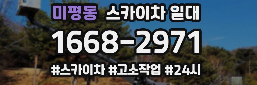 미평동 스카이차 일대
