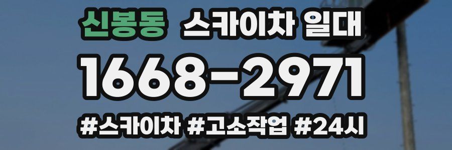 신봉동 스카이차 일대