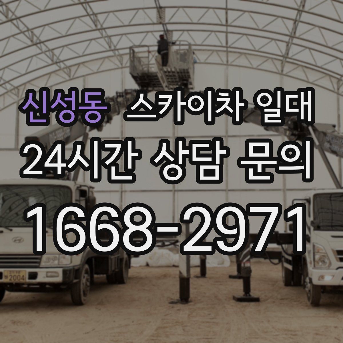 신성동 스카이차 일대