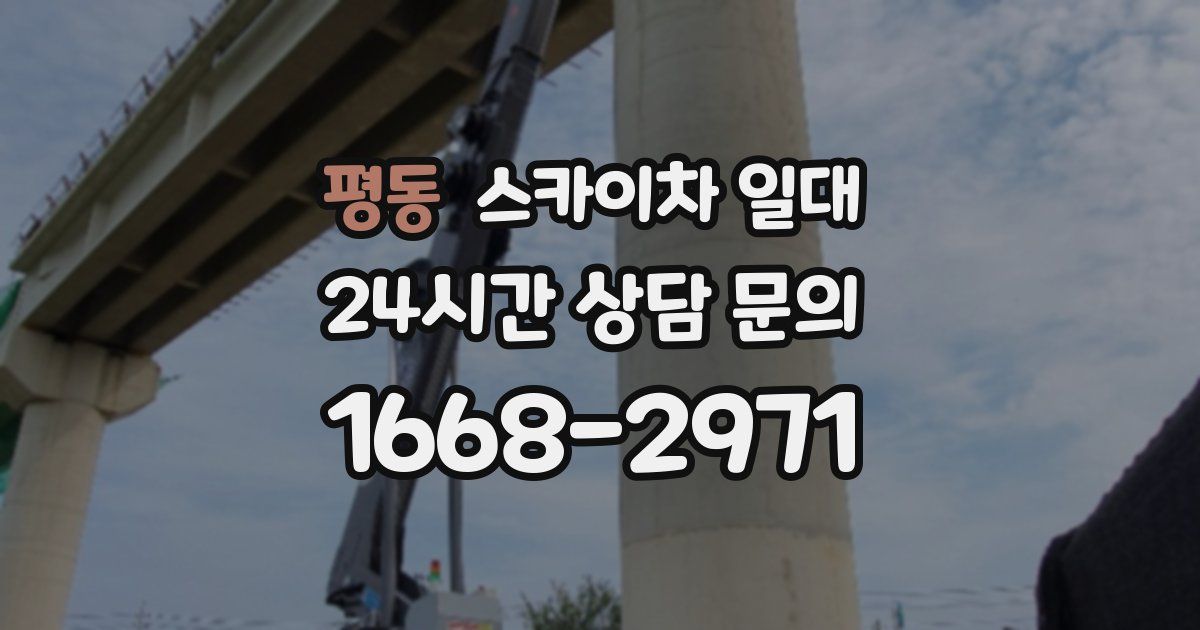 평동 스카이차 일대