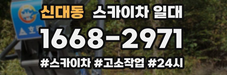 신대동 스카이차 일대