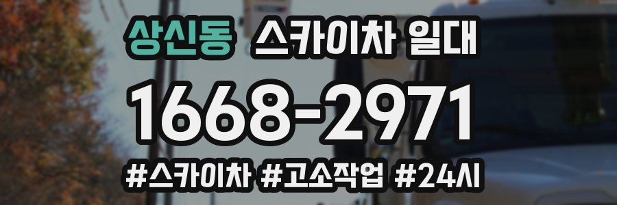 상신동 스카이차 일대