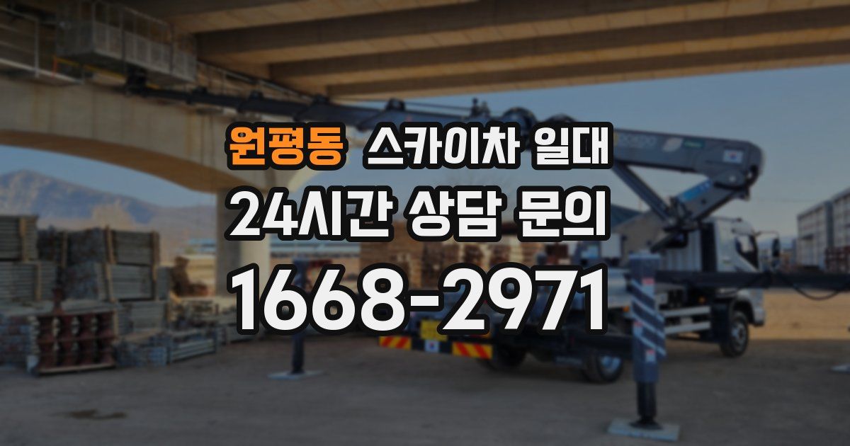 원평동 스카이차 일대