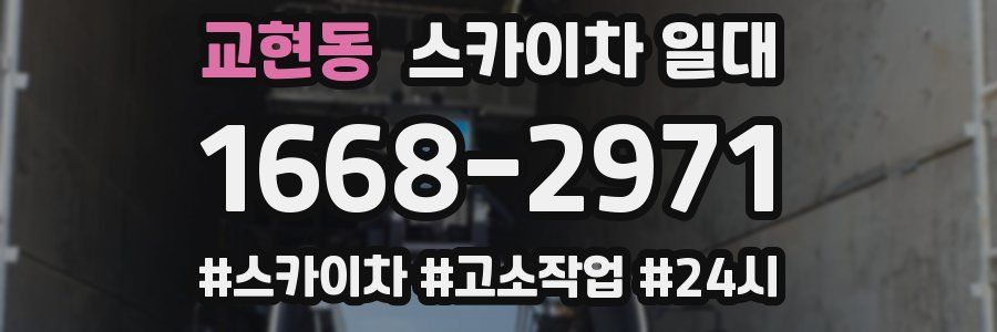 교현동 스카이차 일대