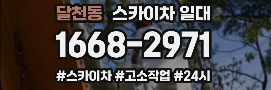 달천동 스카이차 일대