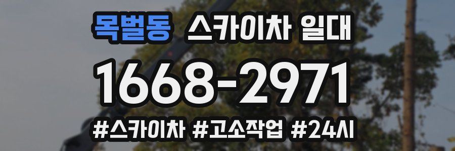 목벌동 스카이차 일대