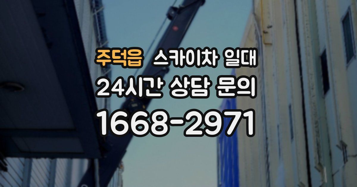 주덕읍 스카이차 일대