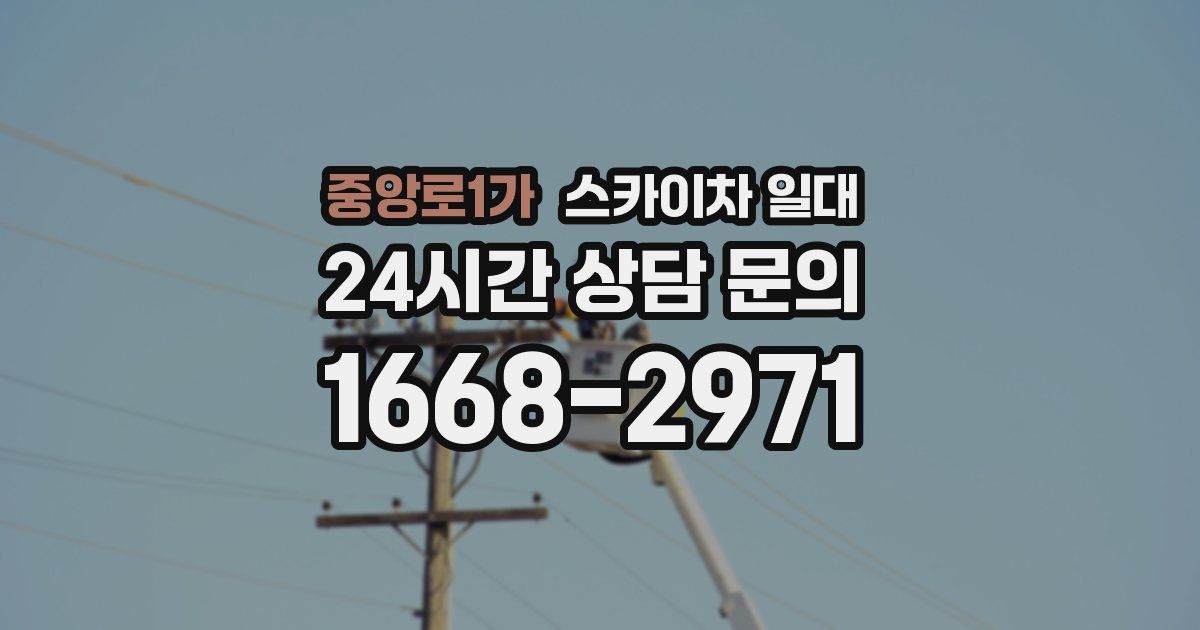 중앙로1가 스카이차 일대
