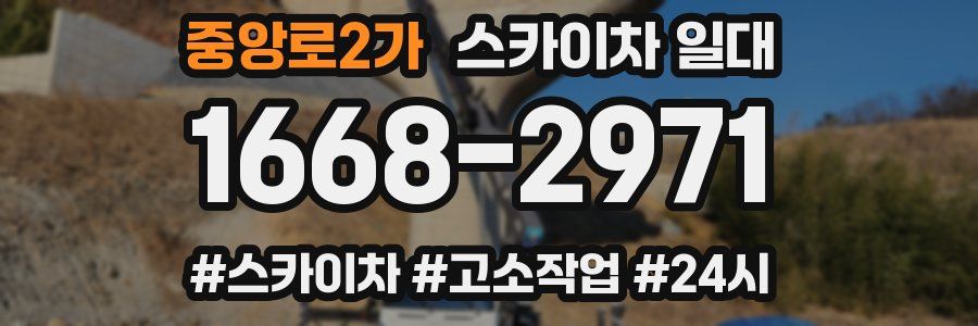 중앙로2가 스카이차 일대