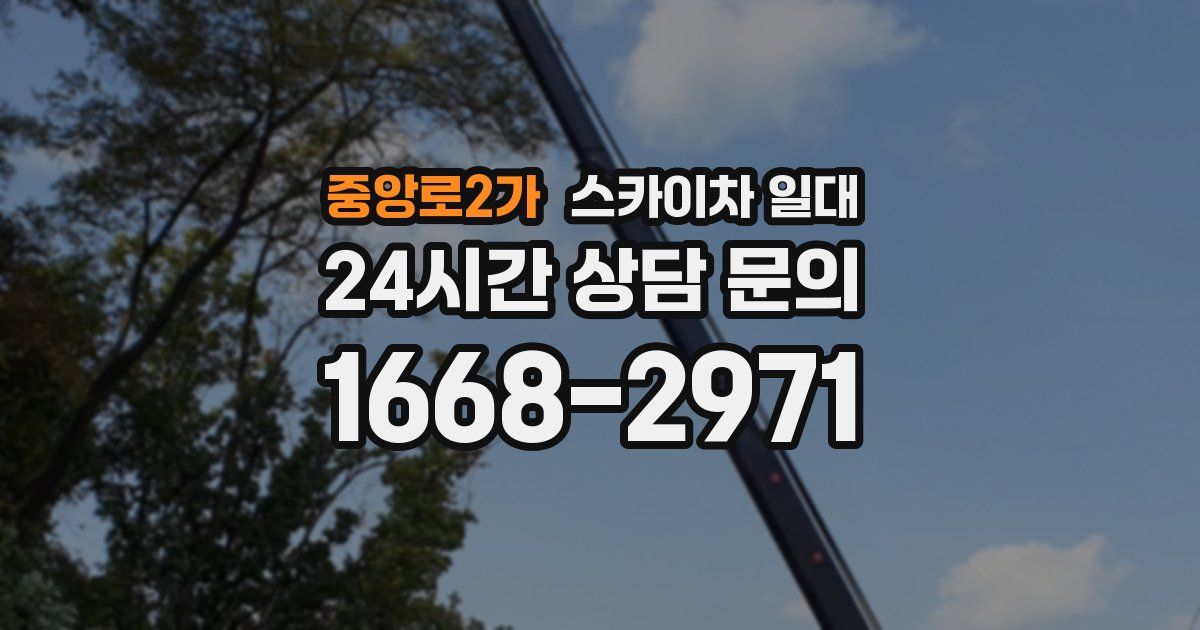 중앙로2가 스카이차 일대