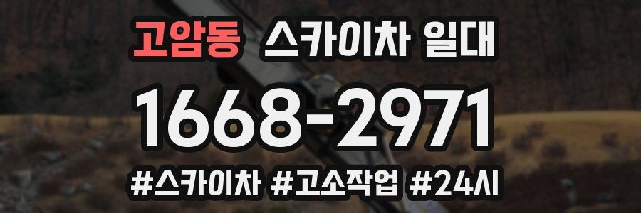 고암동 스카이차 일대