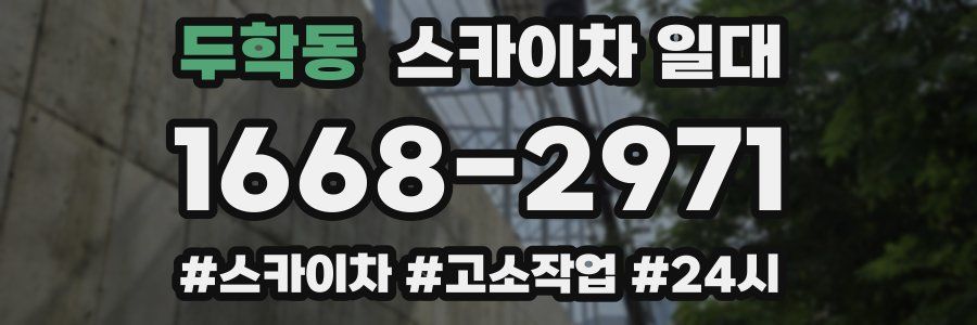 두학동 스카이차 일대