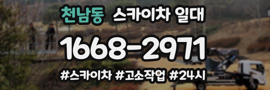 천남동 스카이차 일대