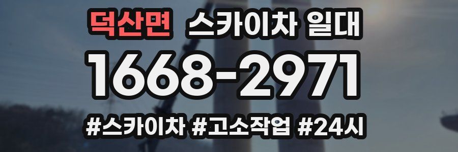 덕산면 스카이차 일대