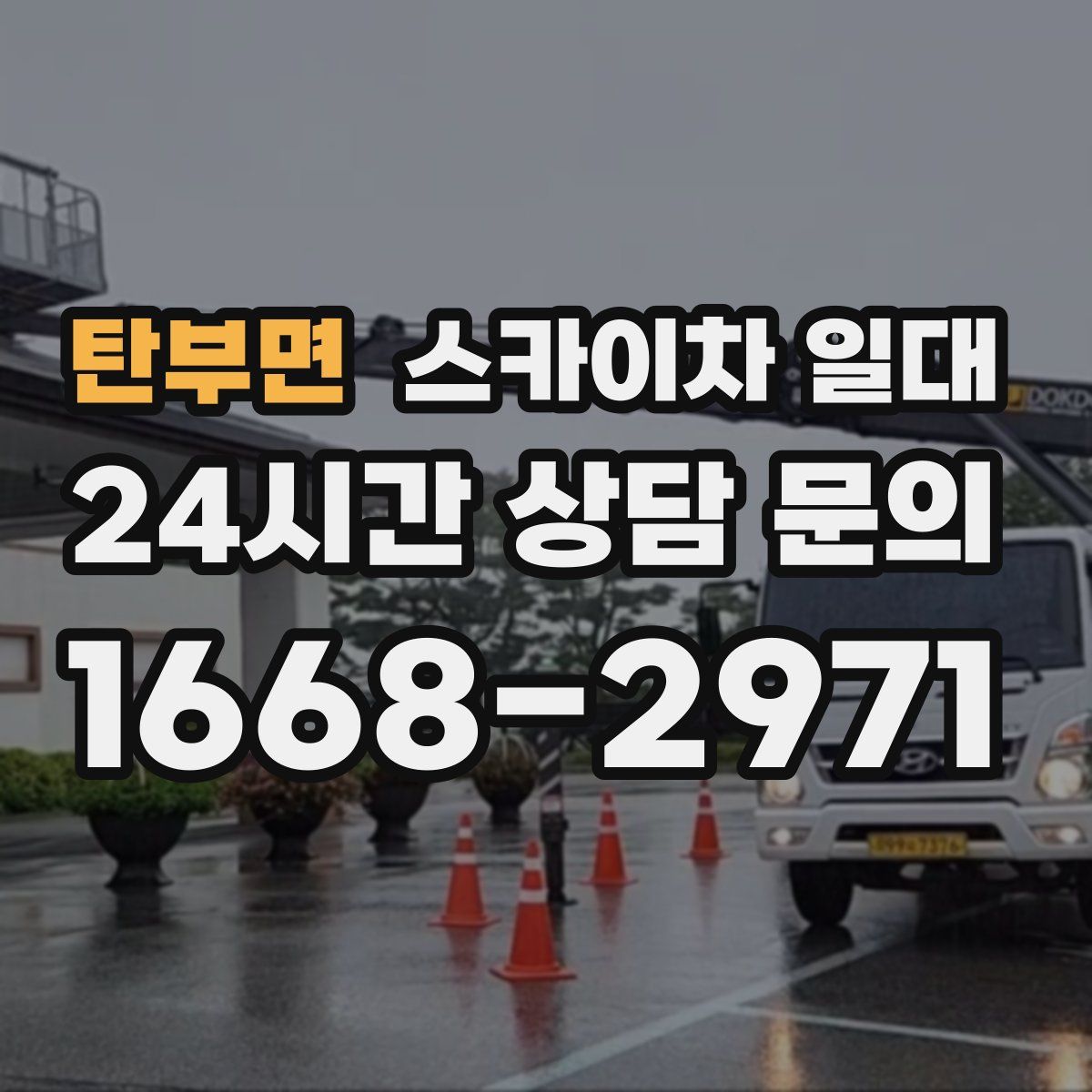 탄부면 스카이차 일대