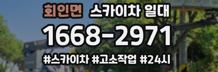 회인면 스카이차 일대