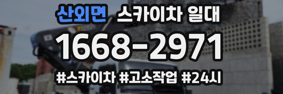 산외면 스카이차 일대