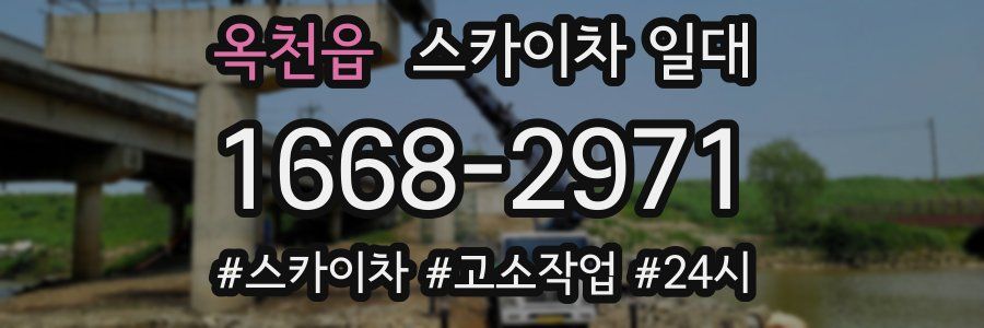 옥천읍 스카이차 일대