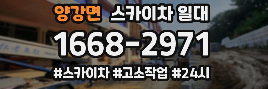 양강면 스카이차 일대