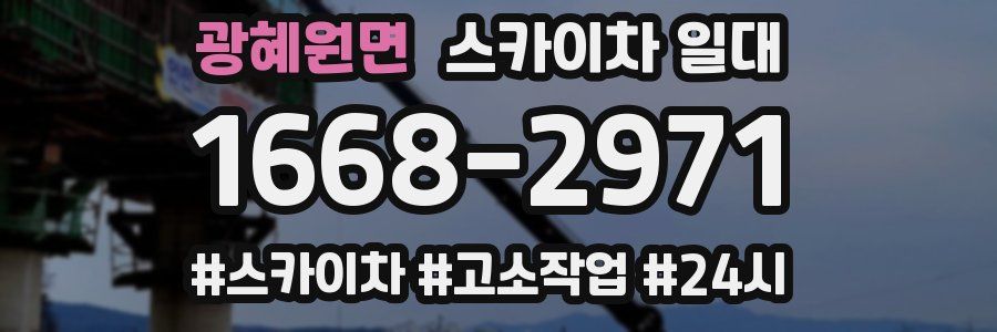 광혜원면 스카이차 일대