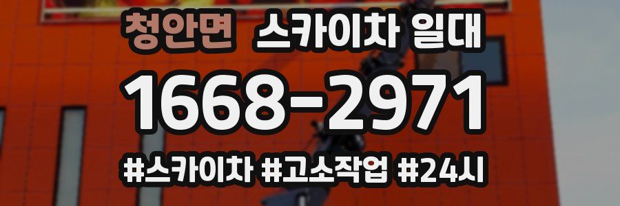 청안면 스카이차 일대