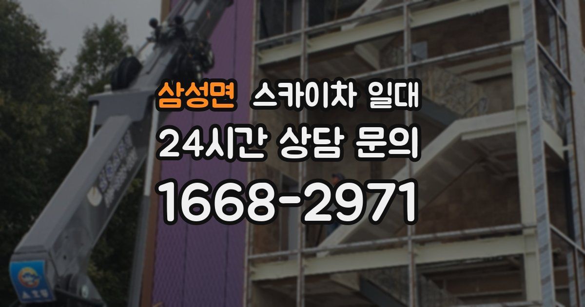 삼성면 스카이차 일대