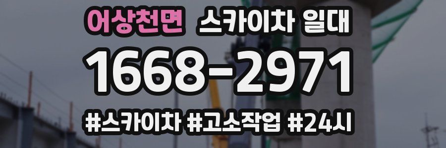 어상천면 스카이차 일대