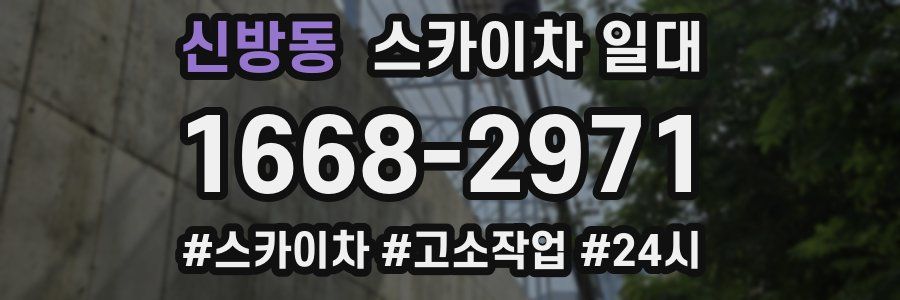 신방동 스카이차 일대