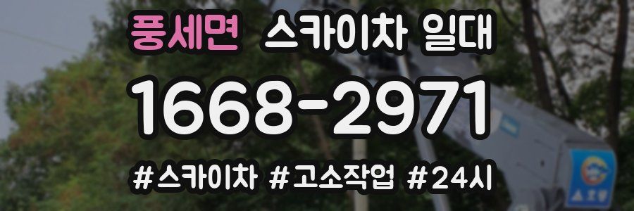 풍세면 스카이차 일대