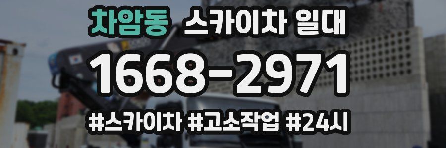 차암동 스카이차 일대