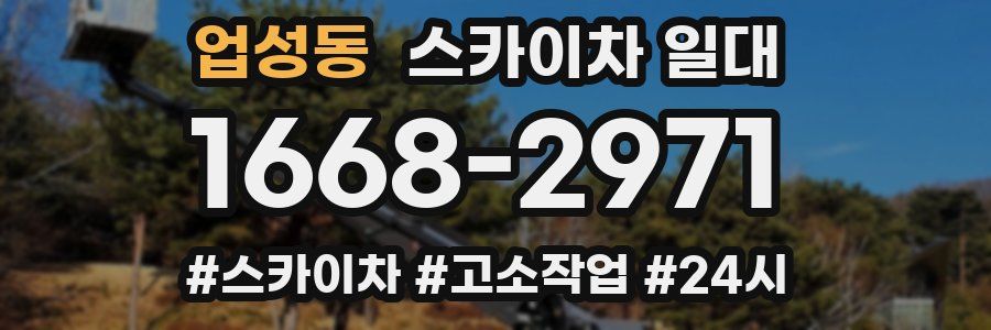 업성동 스카이차 일대