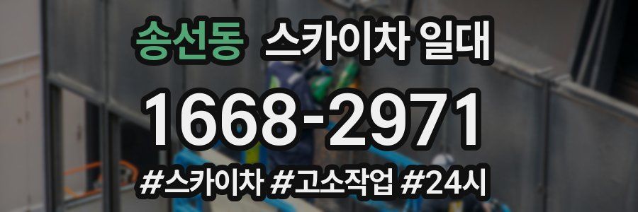 송선동 스카이차 일대