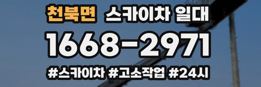천북면 스카이차 일대