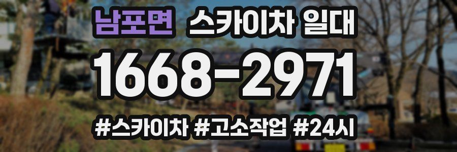 남포면 스카이차 일대