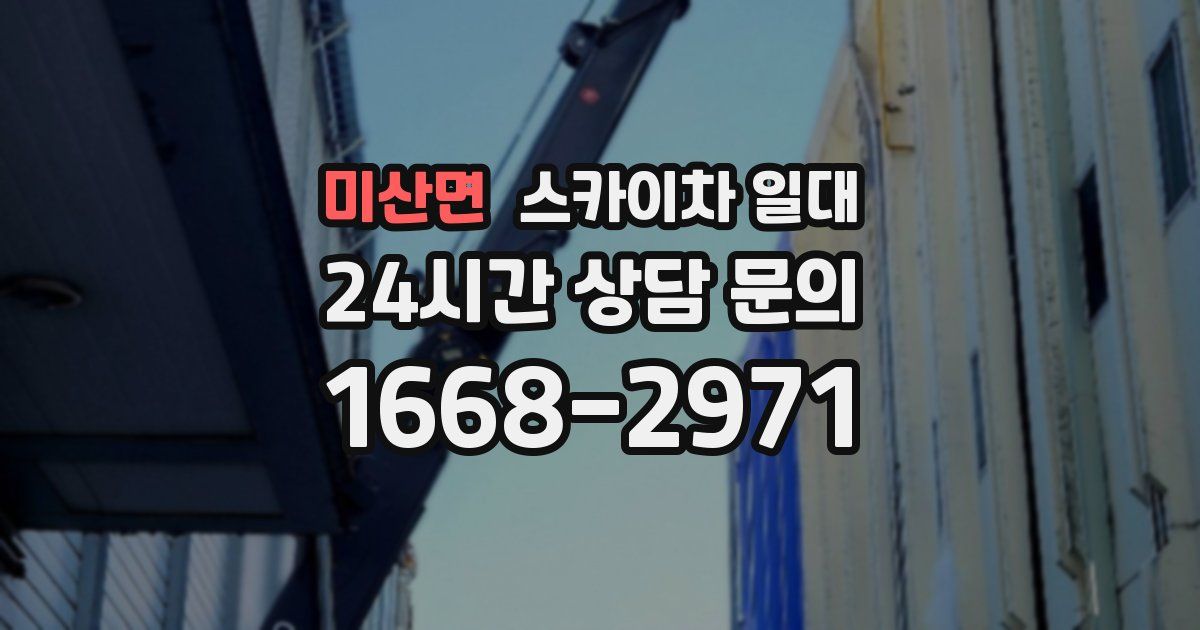 미산면 스카이차 일대