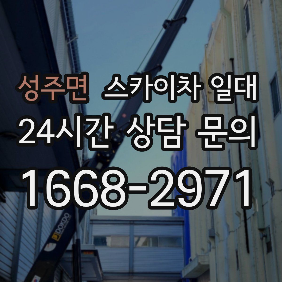 성주면 스카이차 일대