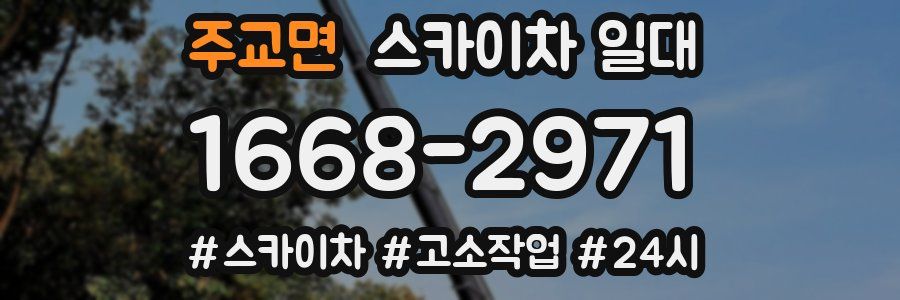 주교면 스카이차 일대