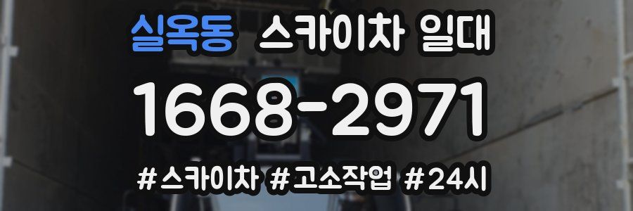 실옥동 스카이차 일대