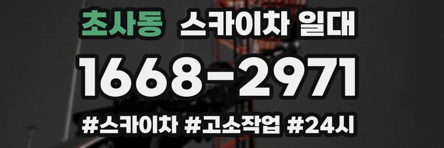 초사동 스카이차 일대