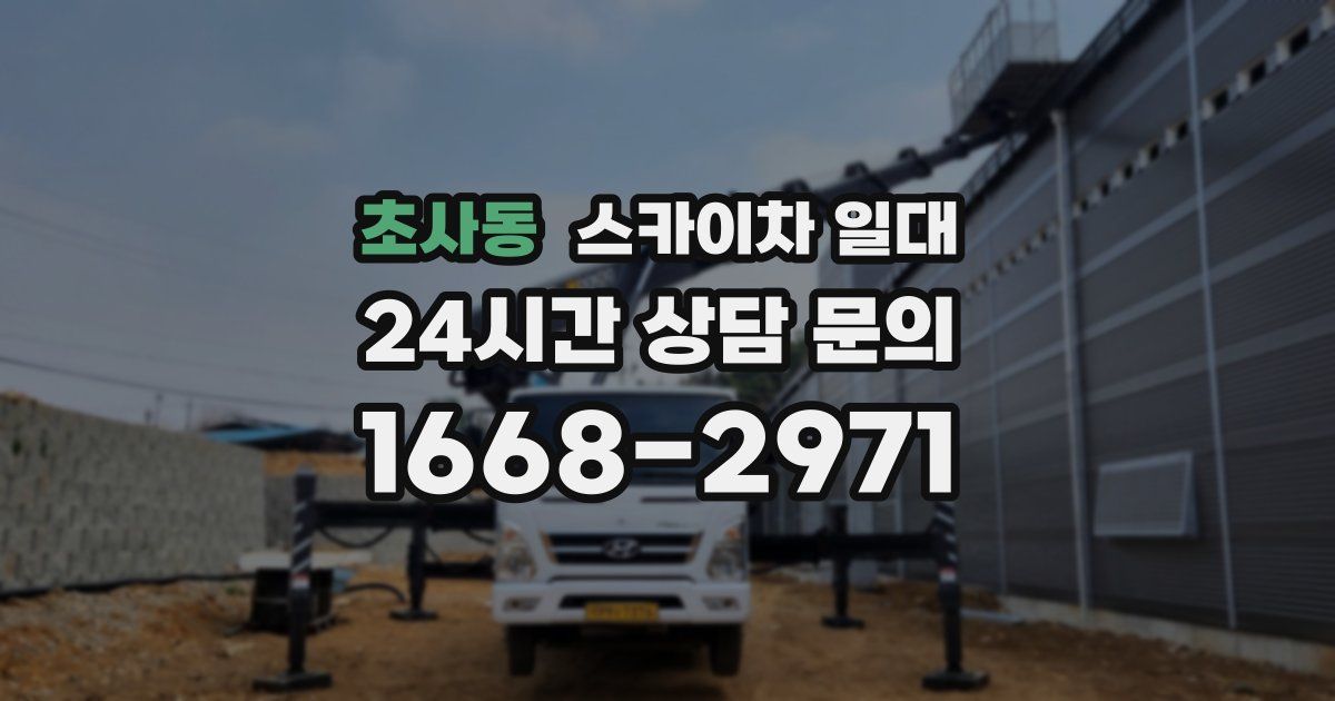 초사동 스카이차 일대