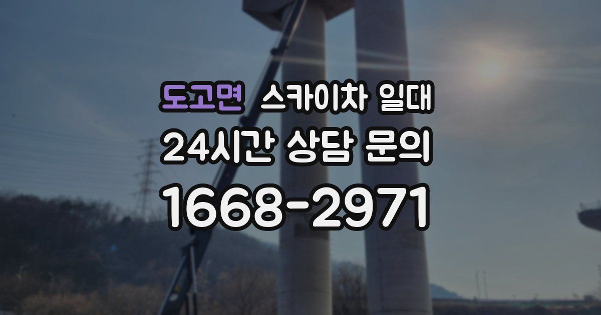 도고면 스카이차 일대