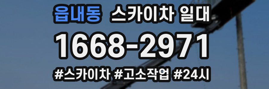 읍내동 스카이차 일대