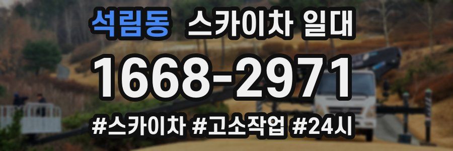 석림동 스카이차 일대