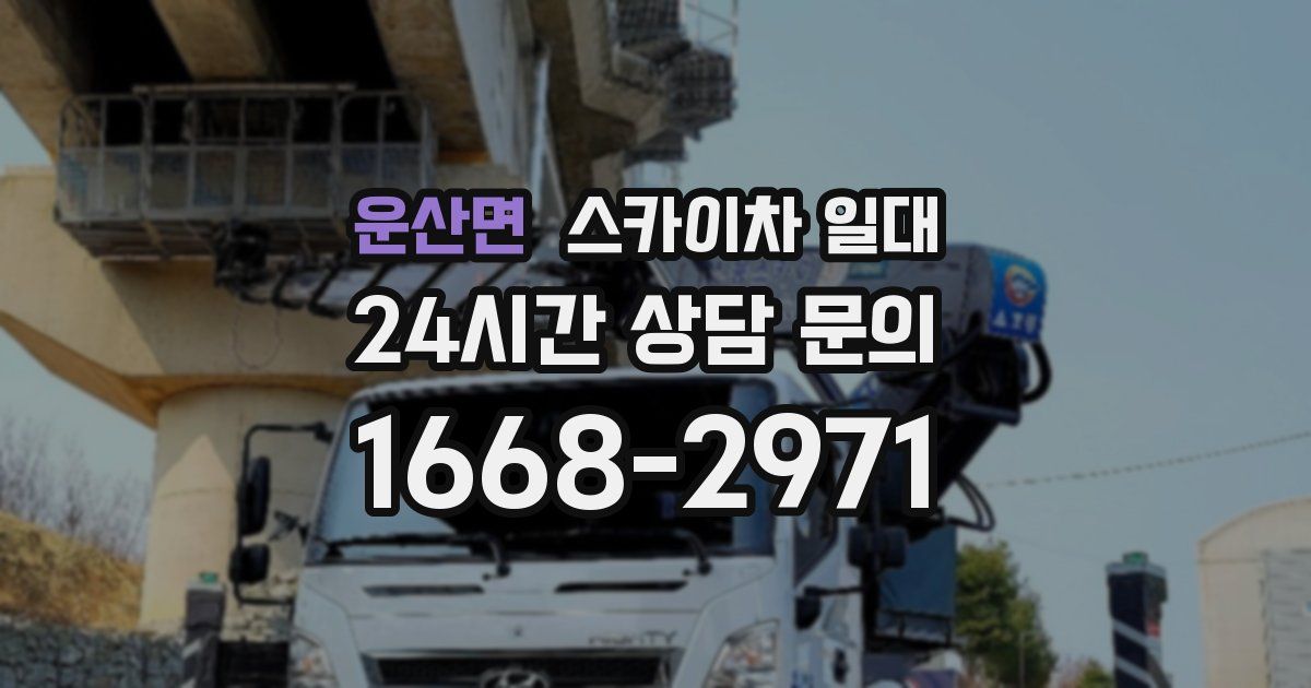 운산면 스카이차 일대